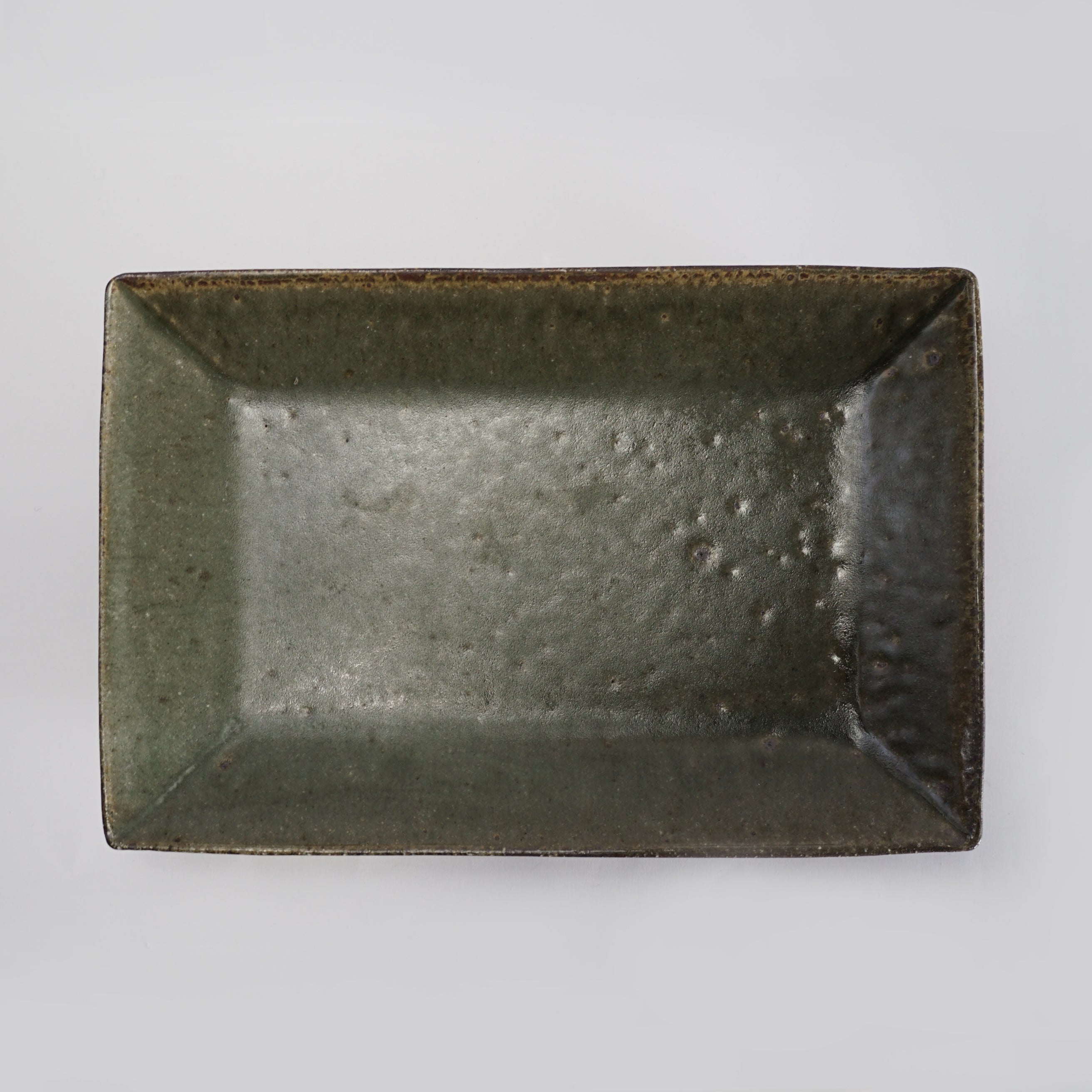 完成品 14オリーブ⻑角皿｜清岡幸道 Quwan – 食器